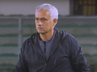 Jose Mourinho of AS Roma against Verona