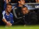 Jose Mourinho and Andriy Shevchenko of Chelsea